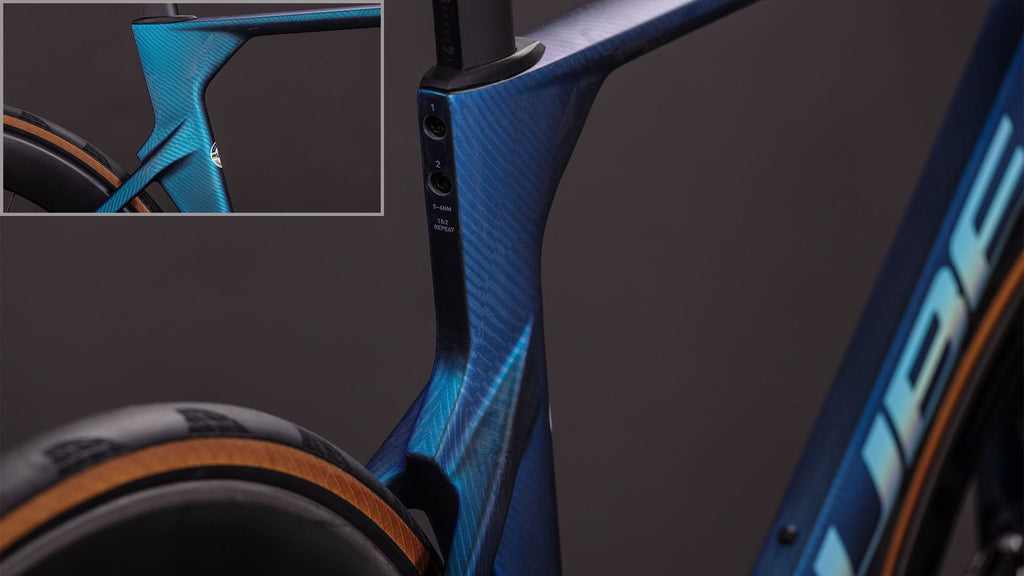 Vélo de Route Cube Litening Aero C:68X SLT Shimano Dura-Ace Di2 12V 700 mm Bleu Atlantis Grid 2026
