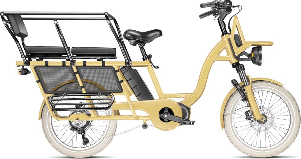 Vélo Cargo GAYA, L'Original Le Long, Majorelle, Pack Enfants