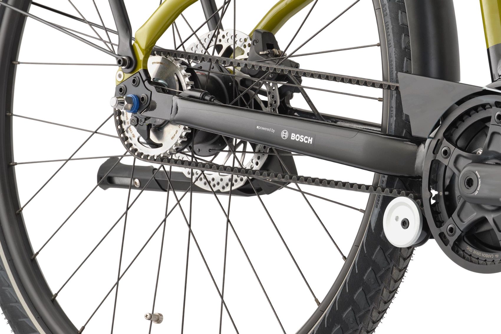 Vélo de Ville Électrique Cannondale Mavaro Neo 4 Shimano Nexus 5V Courroie 500 Wh 27.5'' Vert