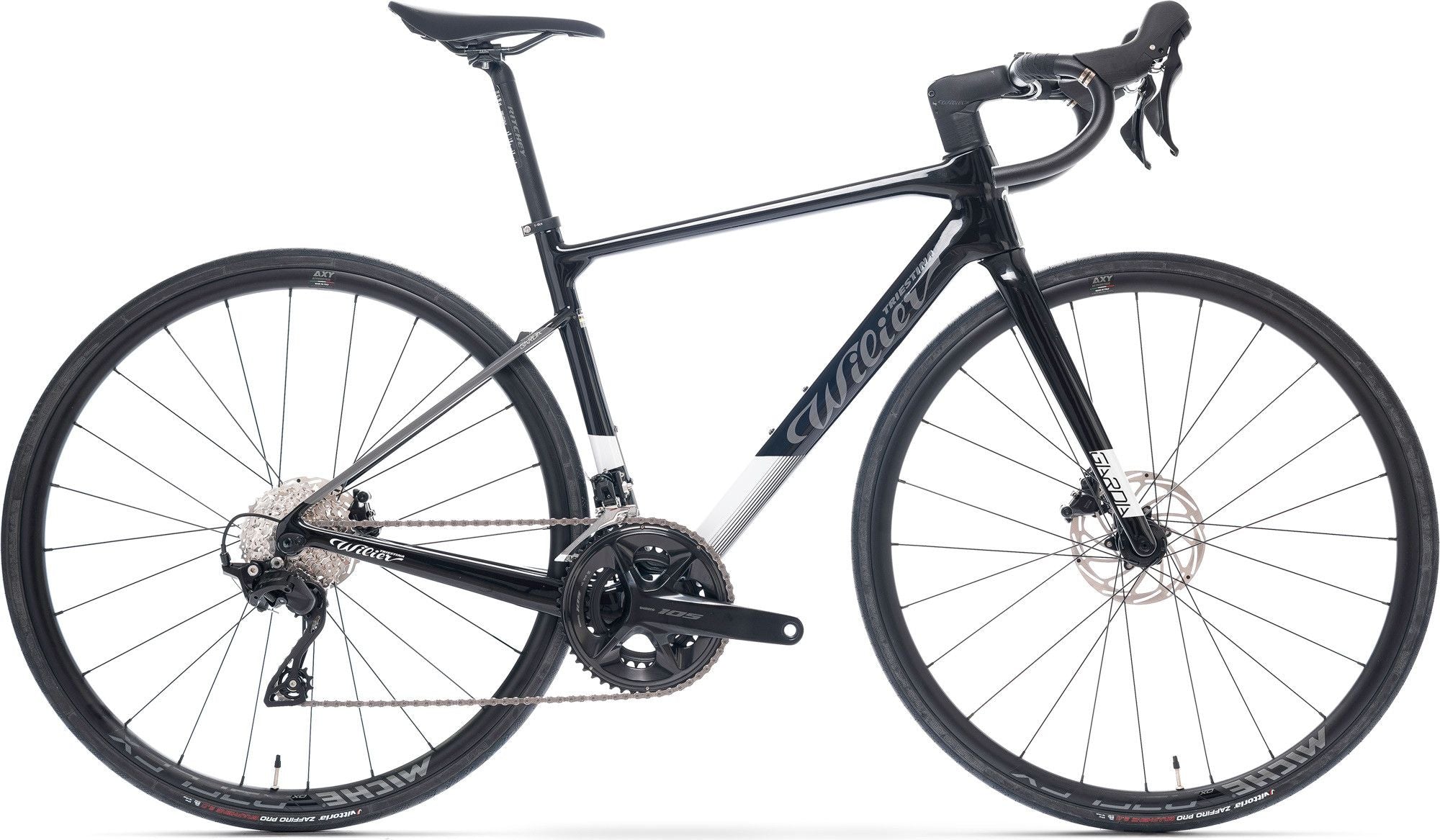 Vélo de Route Wilier Triestina Garda Disc Miche Reflex Shimano 105 12V 700 mm Noir 2026