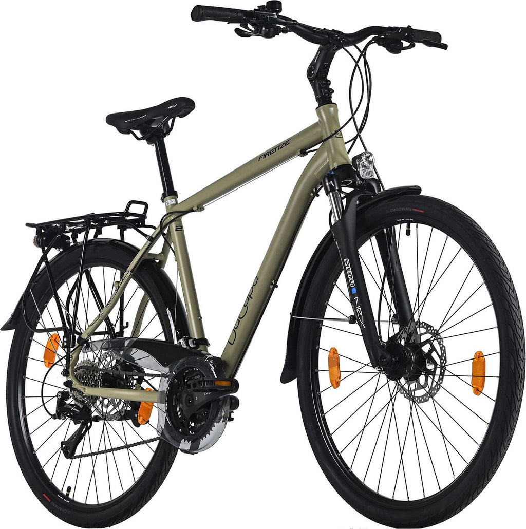 VTC Homme 28'' Firenze 300 Freins à disques hydrauliques Bronze TC 53 cm 24 vitesses DaCapo