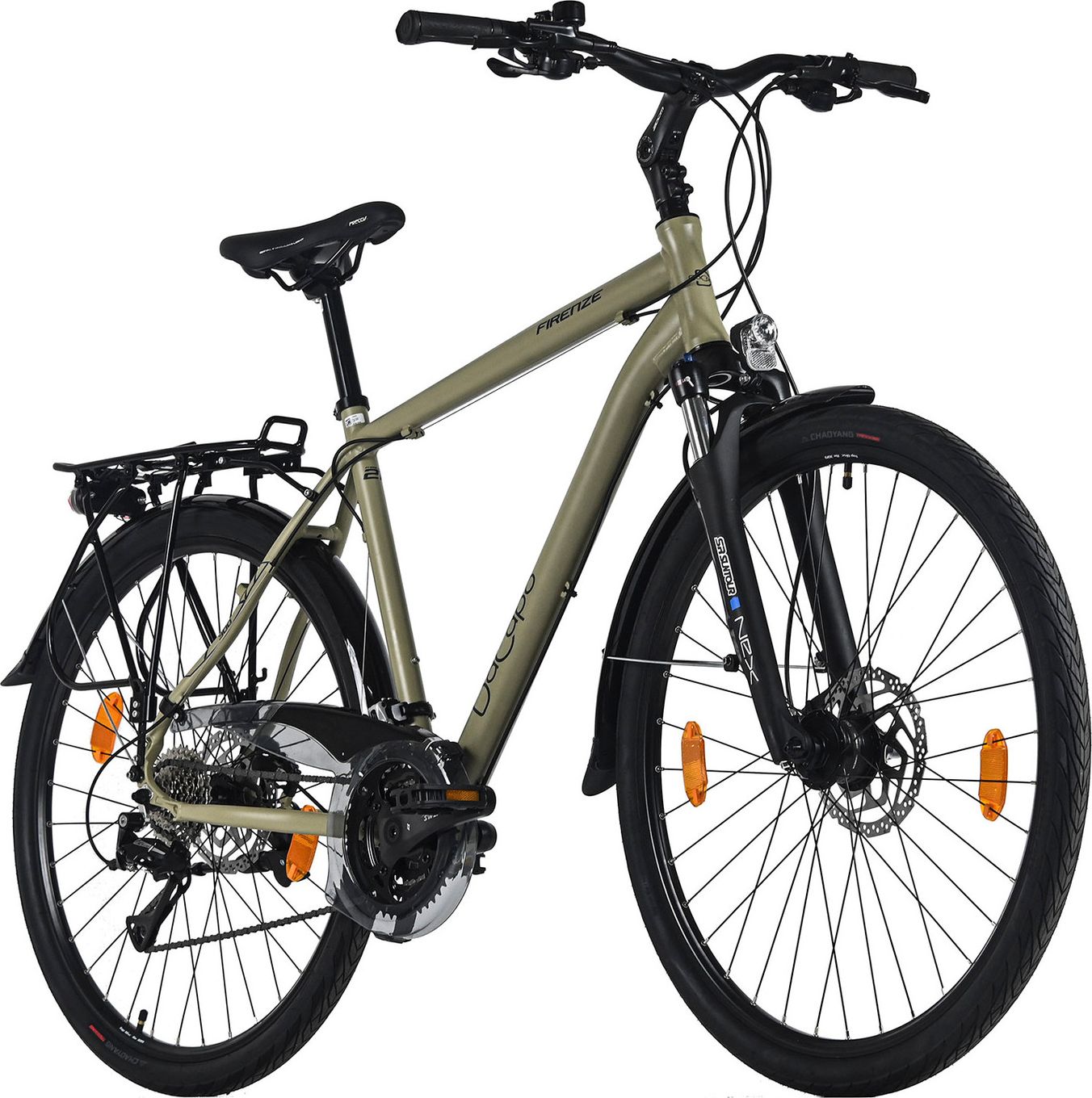 VTC Homme 28'' Firenze 300 Freins à disques hydrauliques Bronze TC 53 cm 24 vitesses DaCapo