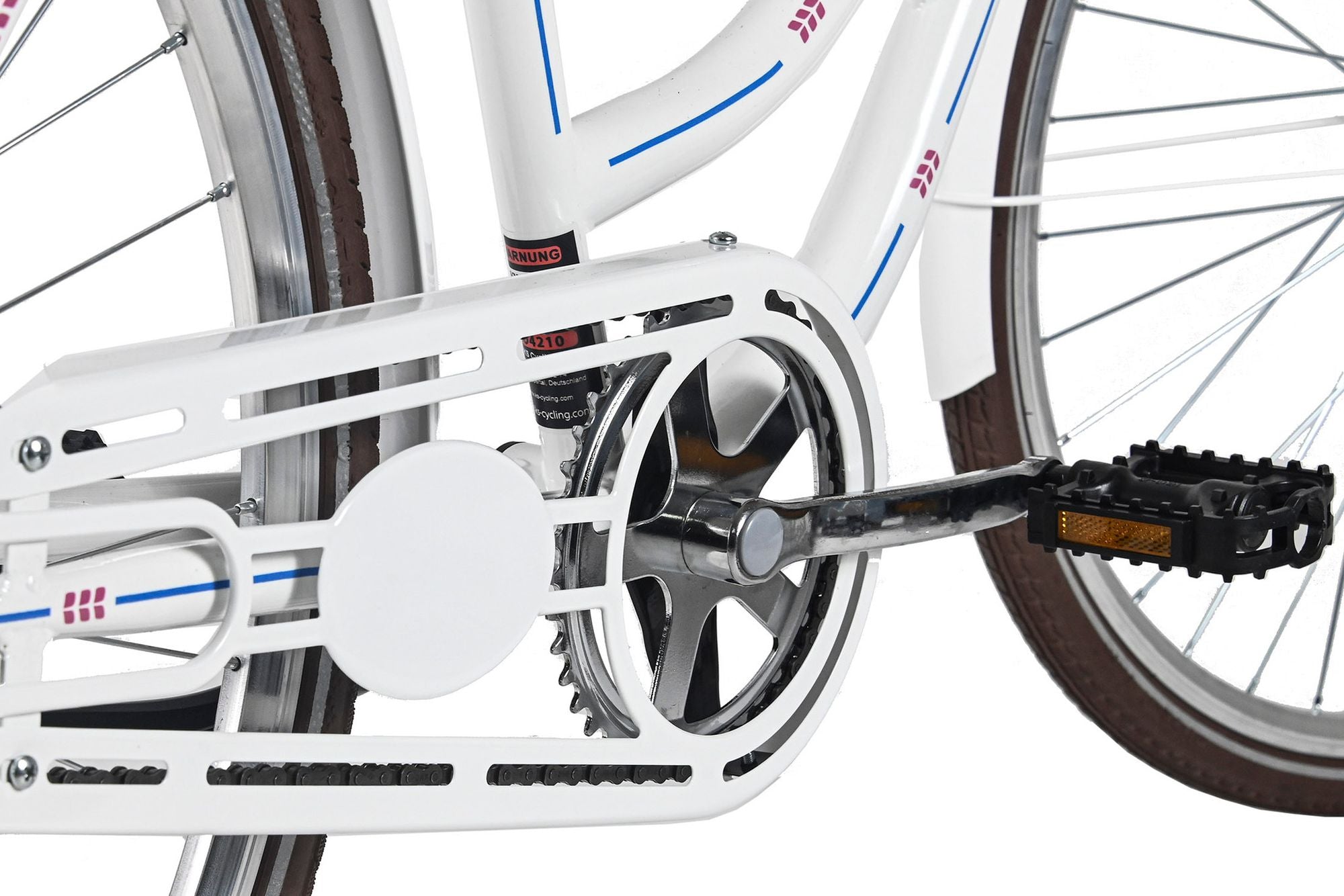 Vélo de ville Femme 28  Classic Premium avec panier Blanc DaCapo