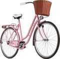 Vélo de ville Femme 28  Classic Premium avec panier Rose DaCapo