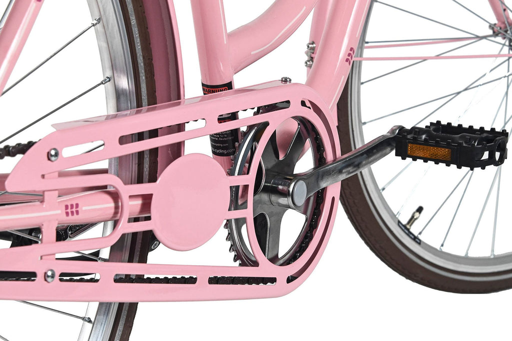 Vélo de ville Femme 28  Classic Premium avec panier Rose DaCapo