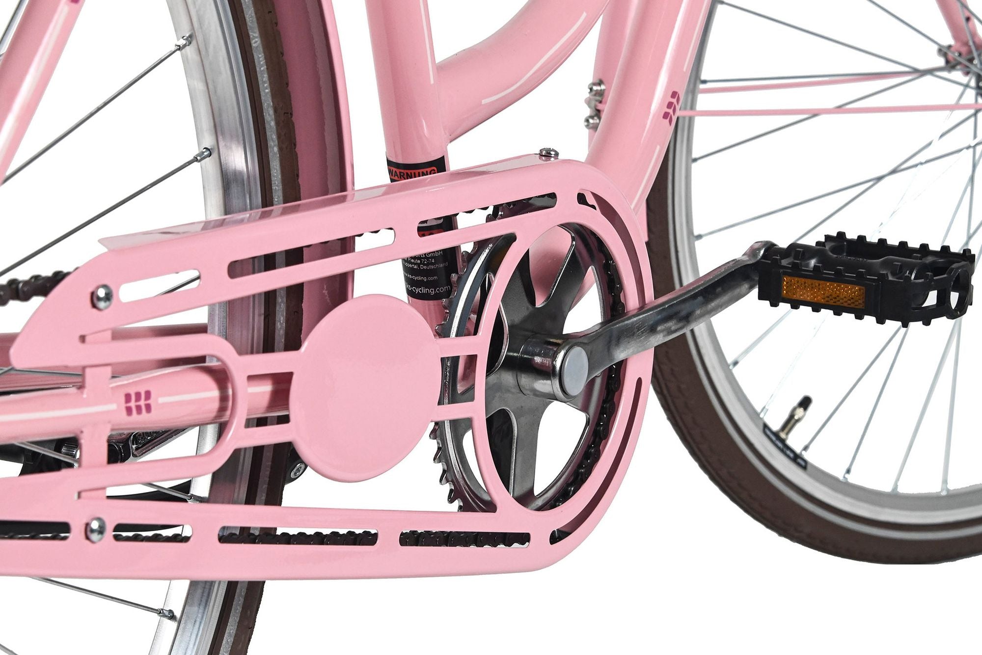 Vélo de ville Femme 28  Classic Premium avec panier Rose DaCapo