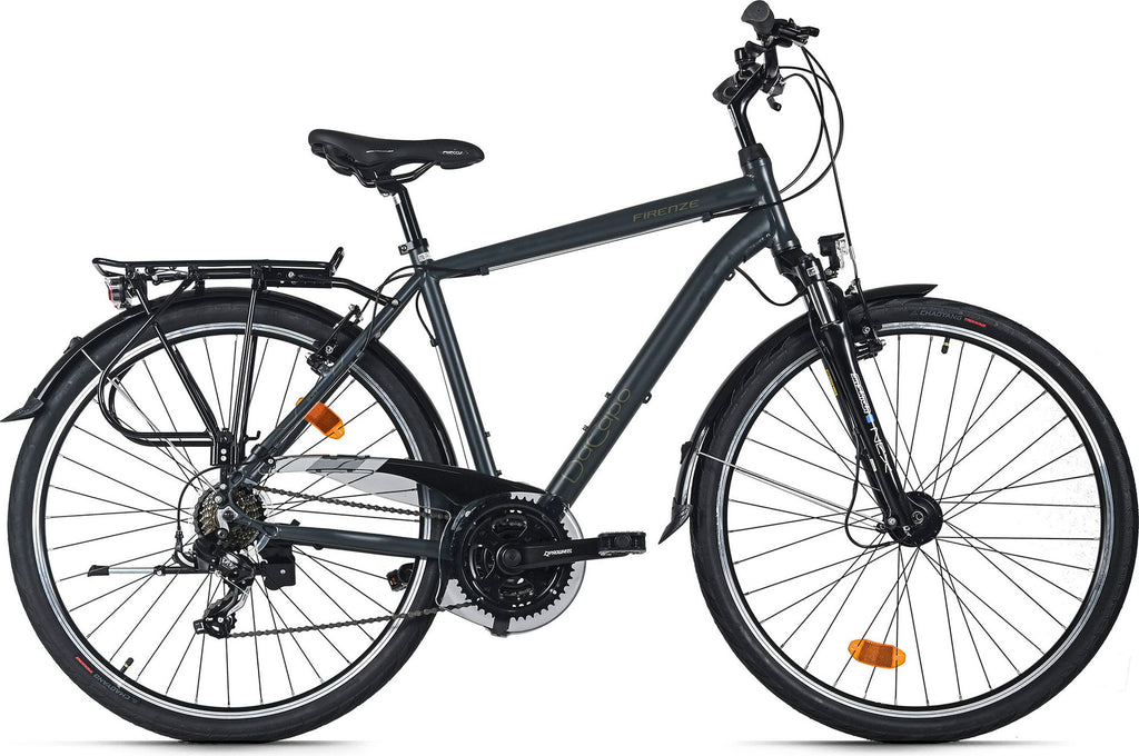 VTC Homme 28'' Firenze 100 Noir V-Brakes TC 53 cm 21 Vitesses DaCapo