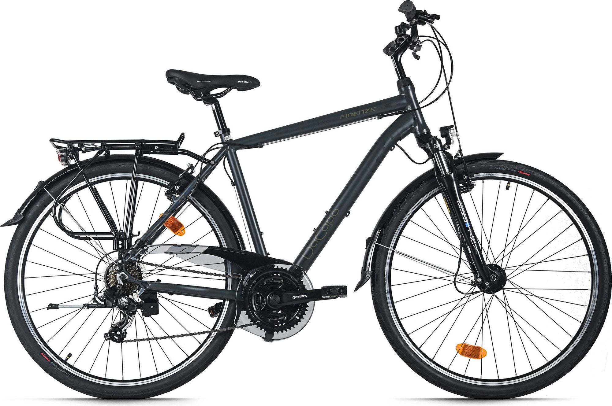 VTC Homme 28'' Firenze 100 Noir V-Brakes TC 53 cm 21 Vitesses DaCapo