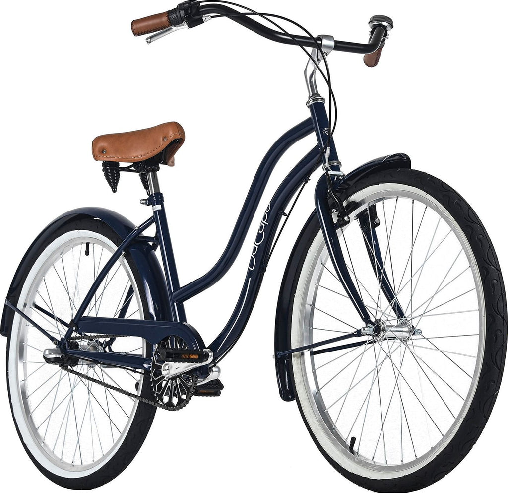 Beachcruiser Femme 26  CALIFORNIA bleu nuit 3 Vitesses TC 46 cm DaCapo