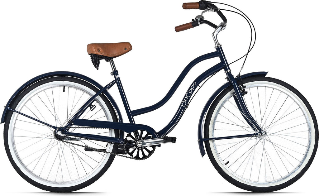 Beachcruiser Femme 26  CALIFORNIA bleu nuit 3 Vitesses TC 46 cm DaCapo