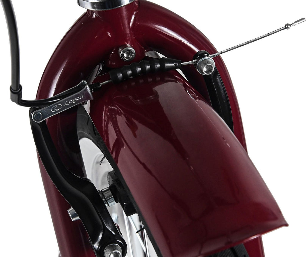 Beachcruiser Femme 26  BEACH rouge bordeau TC 46 cm Monovitesse DaCapo