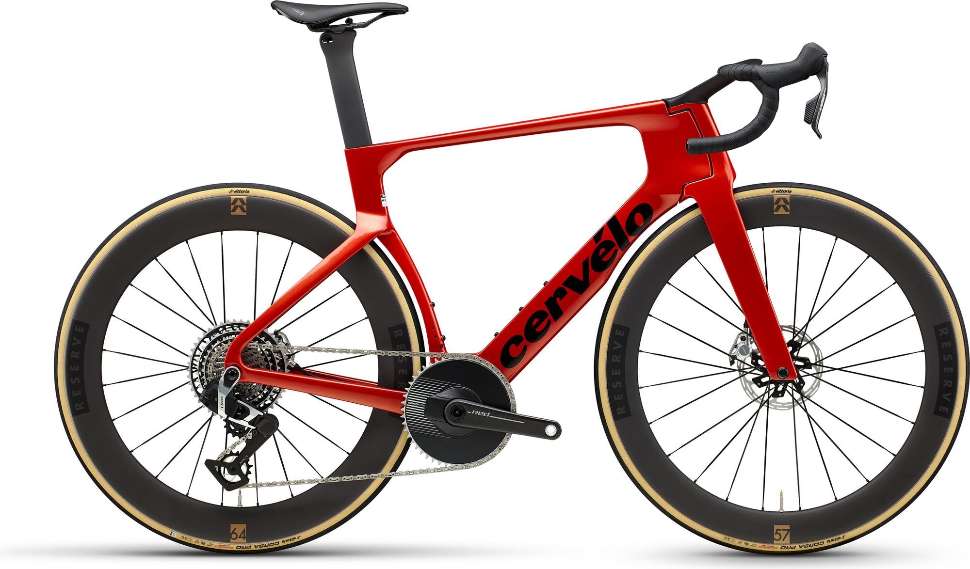 Vélo de Route Cervélo S5 Sram Red XPLR AXS 13V 700 mm Rouge