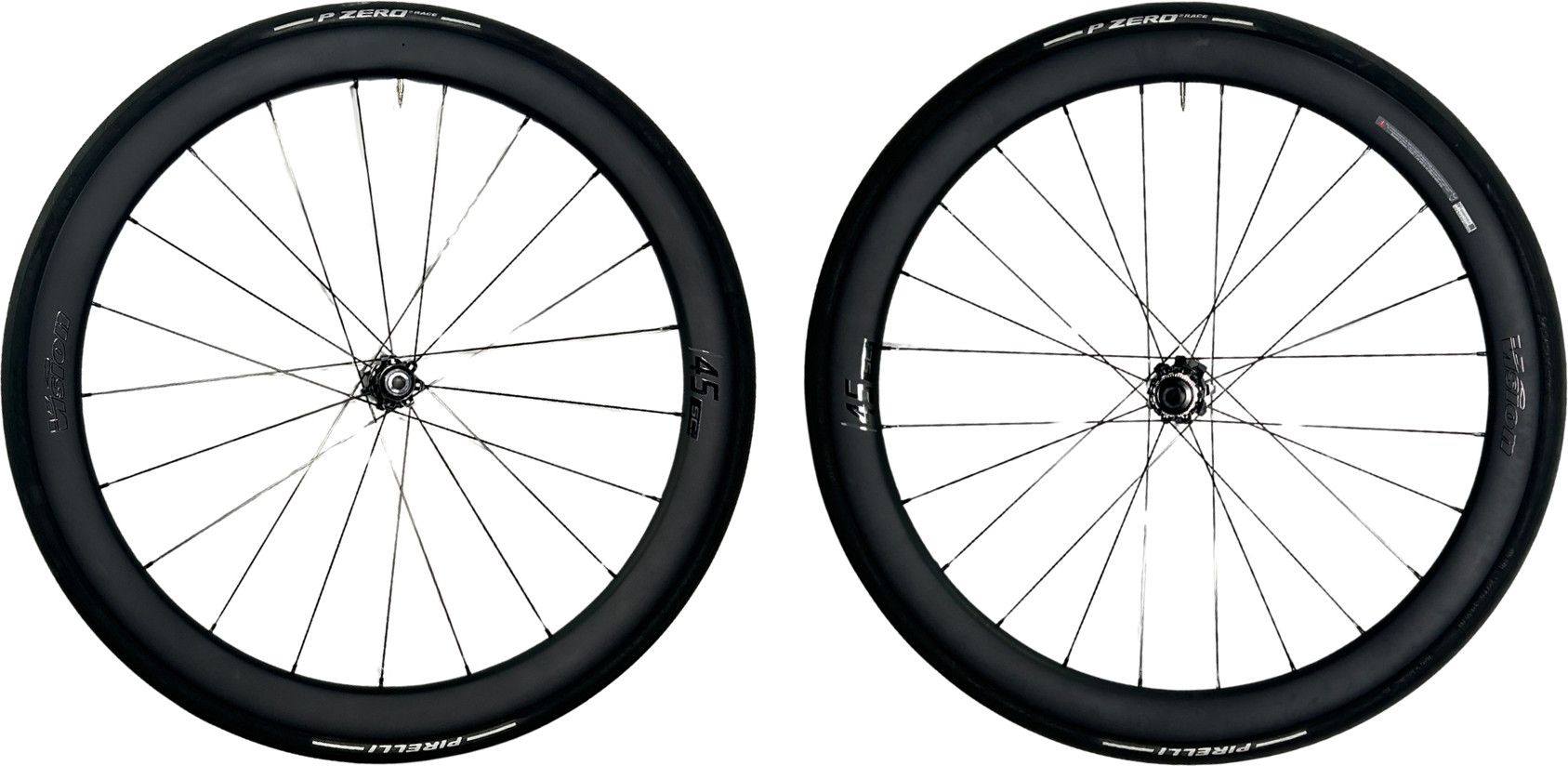Paire de Roues Vision SC 45 Disc Tubeless 700mm | 12x100 - 12x142 | CenterLock + Pneus