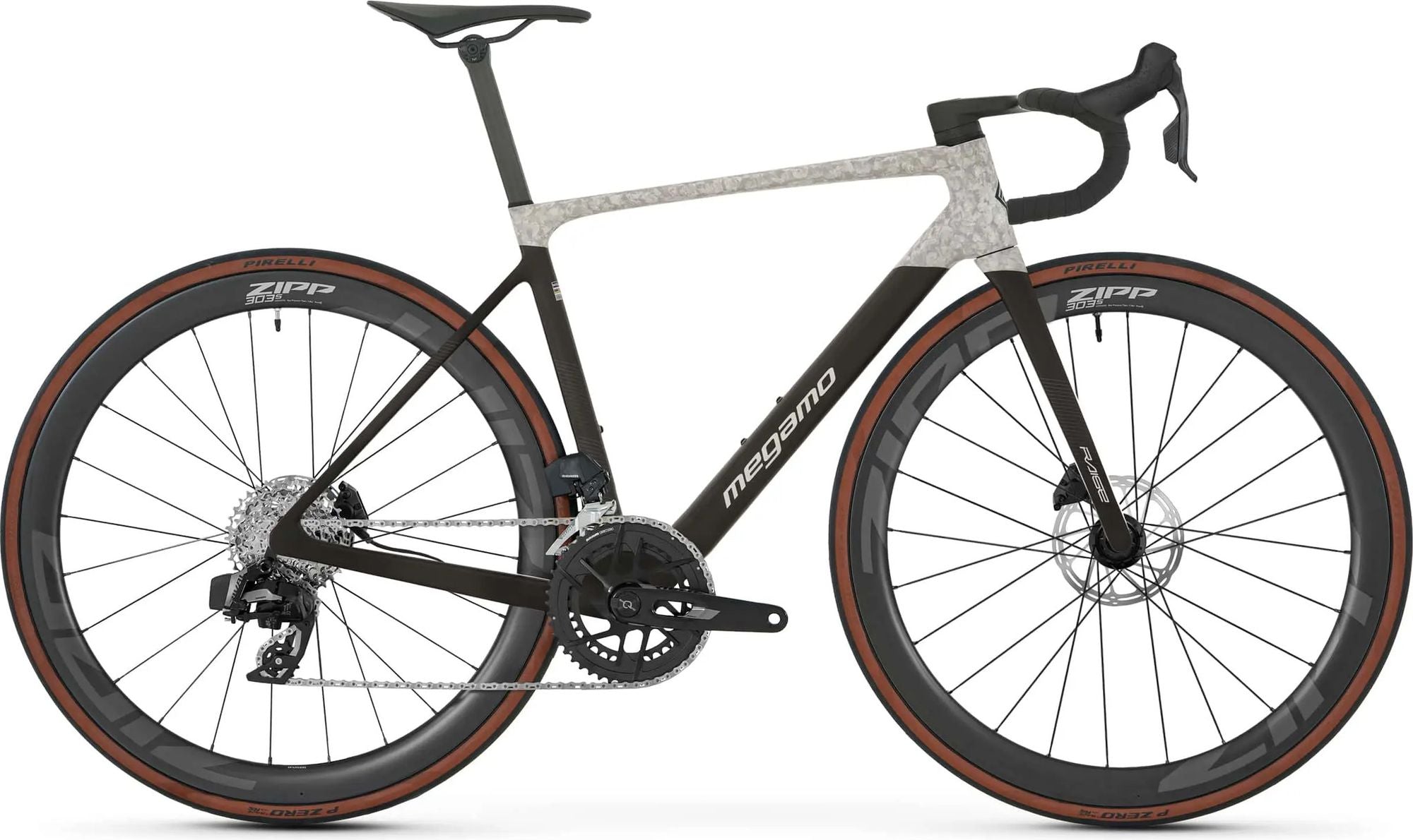 Vélo de Route Megamo Raise 07 Sram Rival AXS 12V 700 mm Noir/Gris/Blanc2026