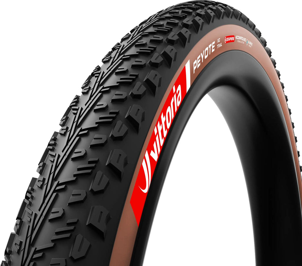 Pneu VTT Vittoria Peyote XC Trail 29'' Tubeless Ready Souple Anti-Puncture Belt Graphene 4Compound Formulation Flancs Marrons