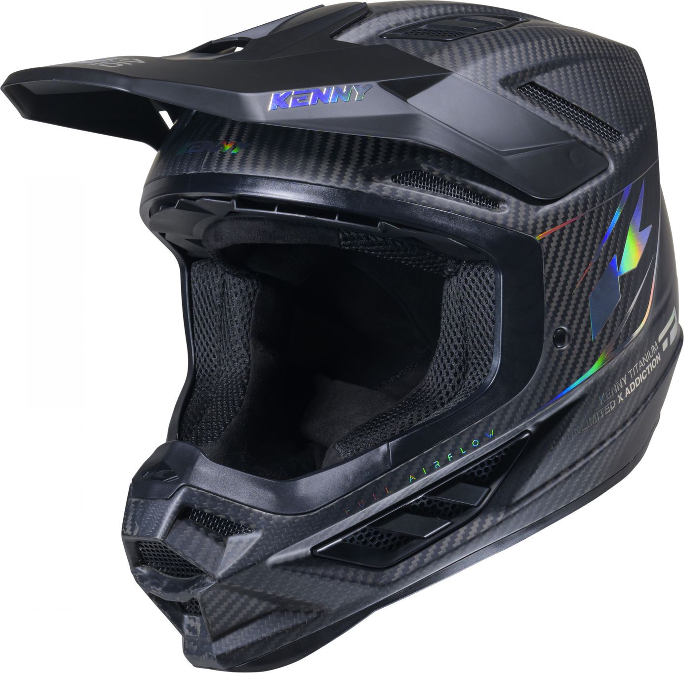 Casque Intégral Kenny Titanium Carbone Matt Holographic 