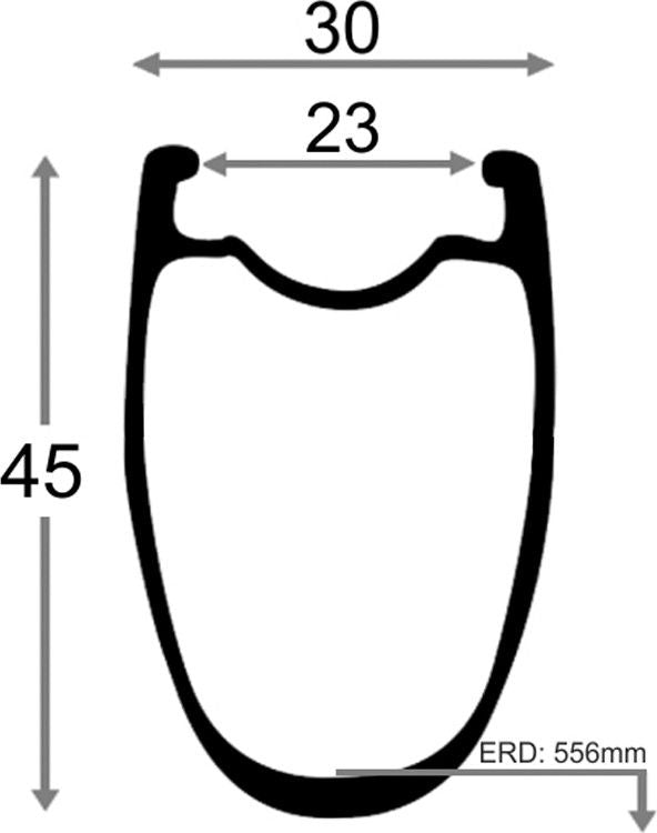Paire de roues Progress Airspeed A45 Disc | 12x100/12x142 | Center Lock