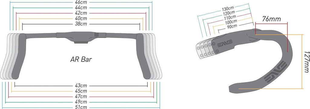 Combo Cintre/Potence Enve SES AR One-Piece 420 mm