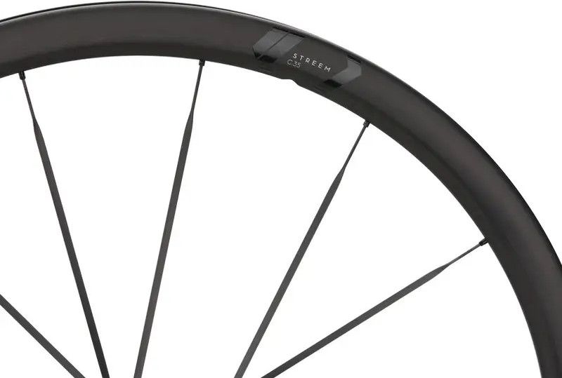 Paire roues carbone Newmen Streem C.35 C.38 VONOA rayon carbone