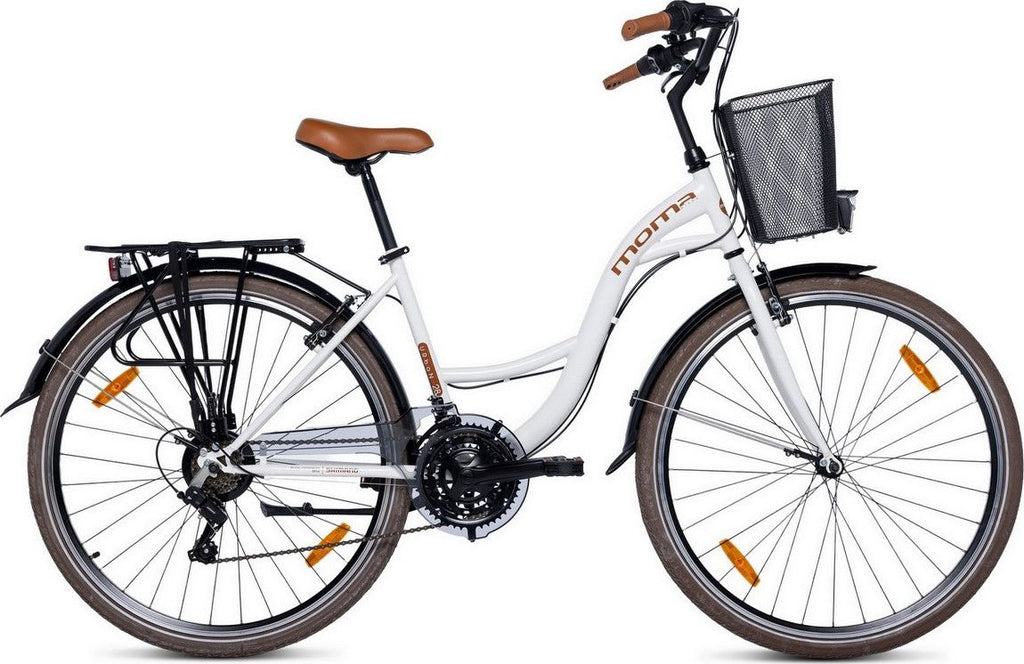 Vélo de Ville URBAN 28 , SHIMANO 21v - Blanc