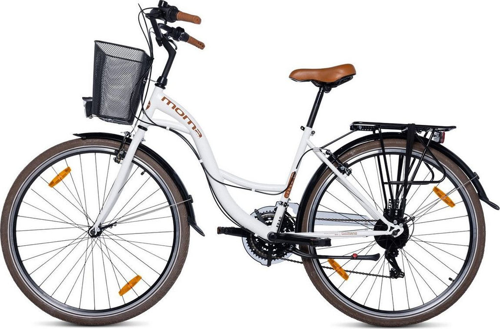 Vélo de Ville URBAN 28 , SHIMANO 21v - Blanc