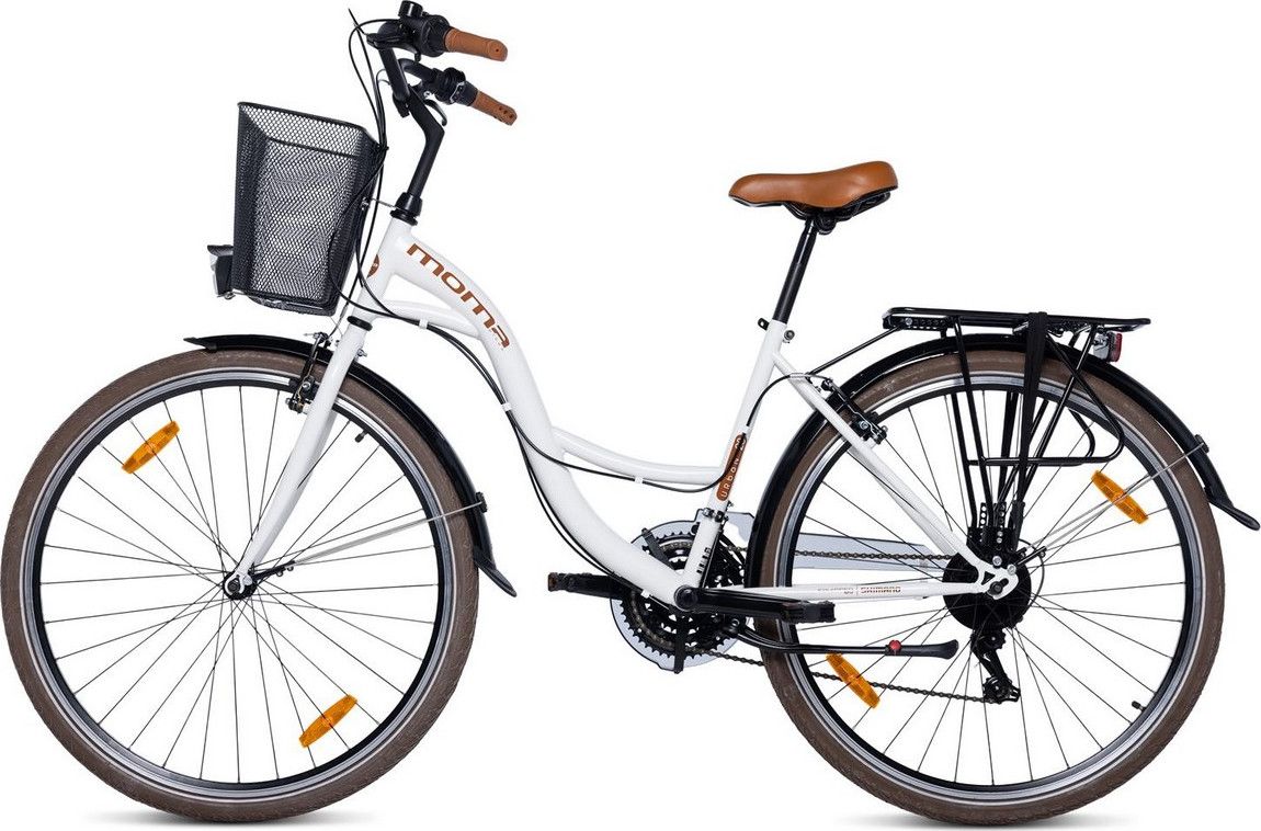 Vélo de Ville URBAN 28 , SHIMANO 21v - Blanc