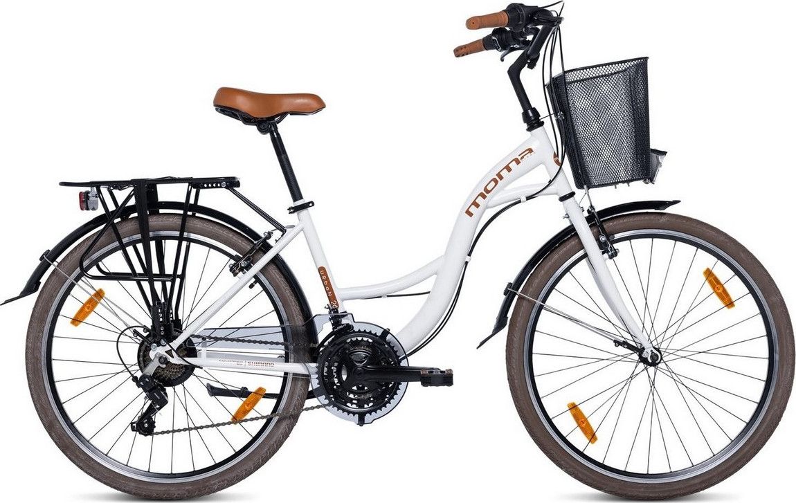 Vélo de Ville URBAN 26 , SHIMANO 21v - Blanc