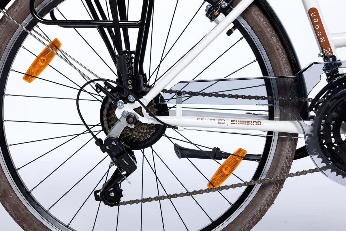 Vélo de Ville URBAN 26 , SHIMANO 21v - Blanc