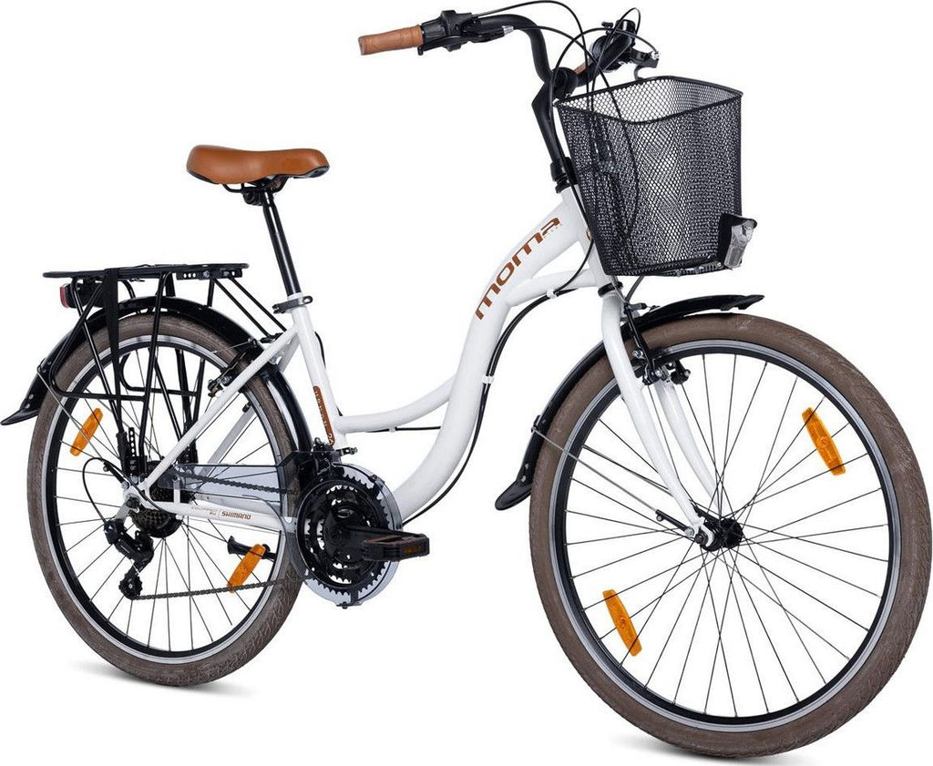 Vélo de Ville URBAN 26 , SHIMANO 21v - Blanc