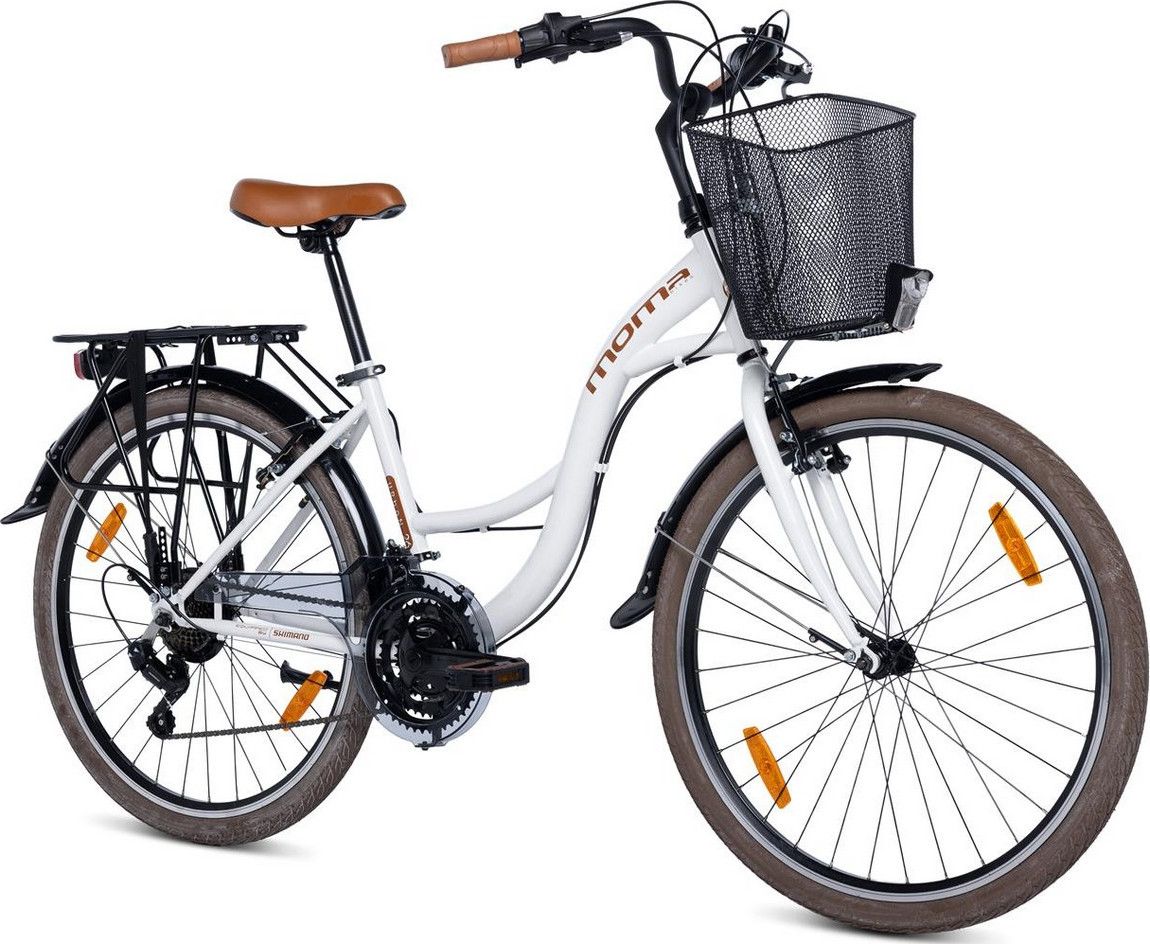 Vélo de Ville URBAN 26 , SHIMANO 21v - Blanc