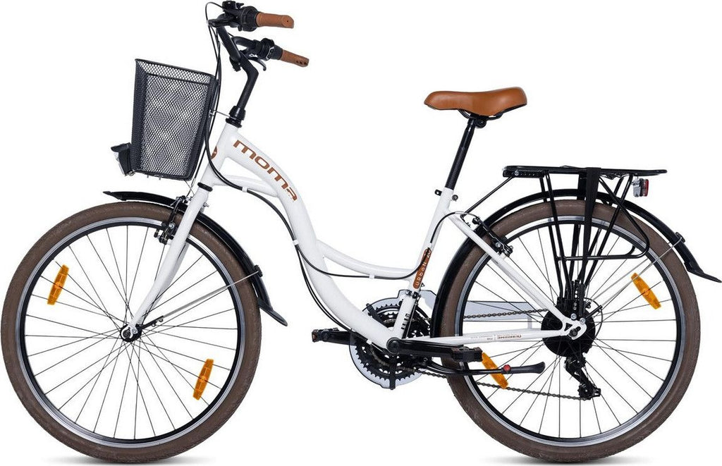 Vélo de Ville URBAN 26 , SHIMANO 21v - Blanc
