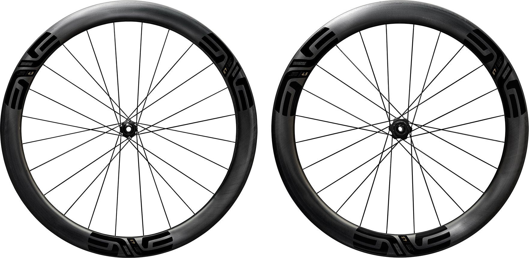 Paire de Roues Enve SES 4.5 700 mm | 12x100 - 12x142 mm | Center Lock | Stickers Noirs