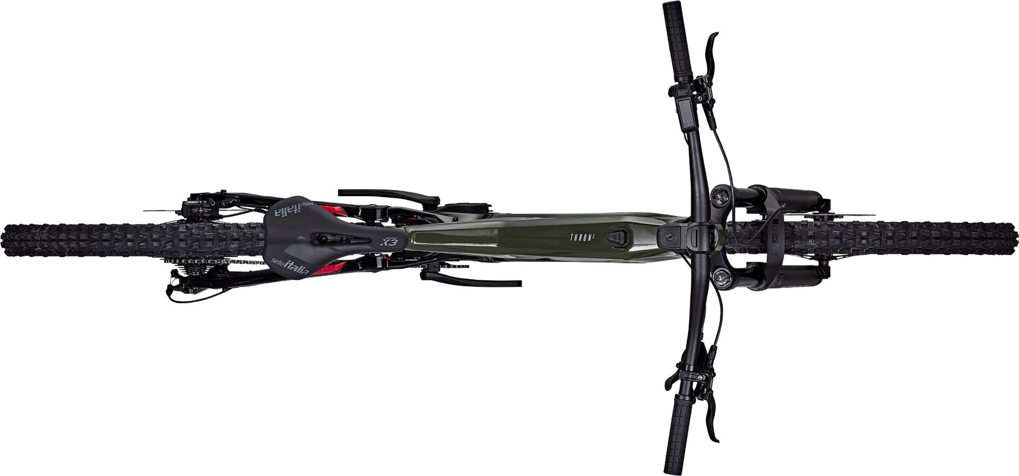 VTT Électrique Tout-Suspendu Focus Thron² 6.7 Shimano 10V 600Wh Bosch 120 Nm 29'' Vert/Noir 2025