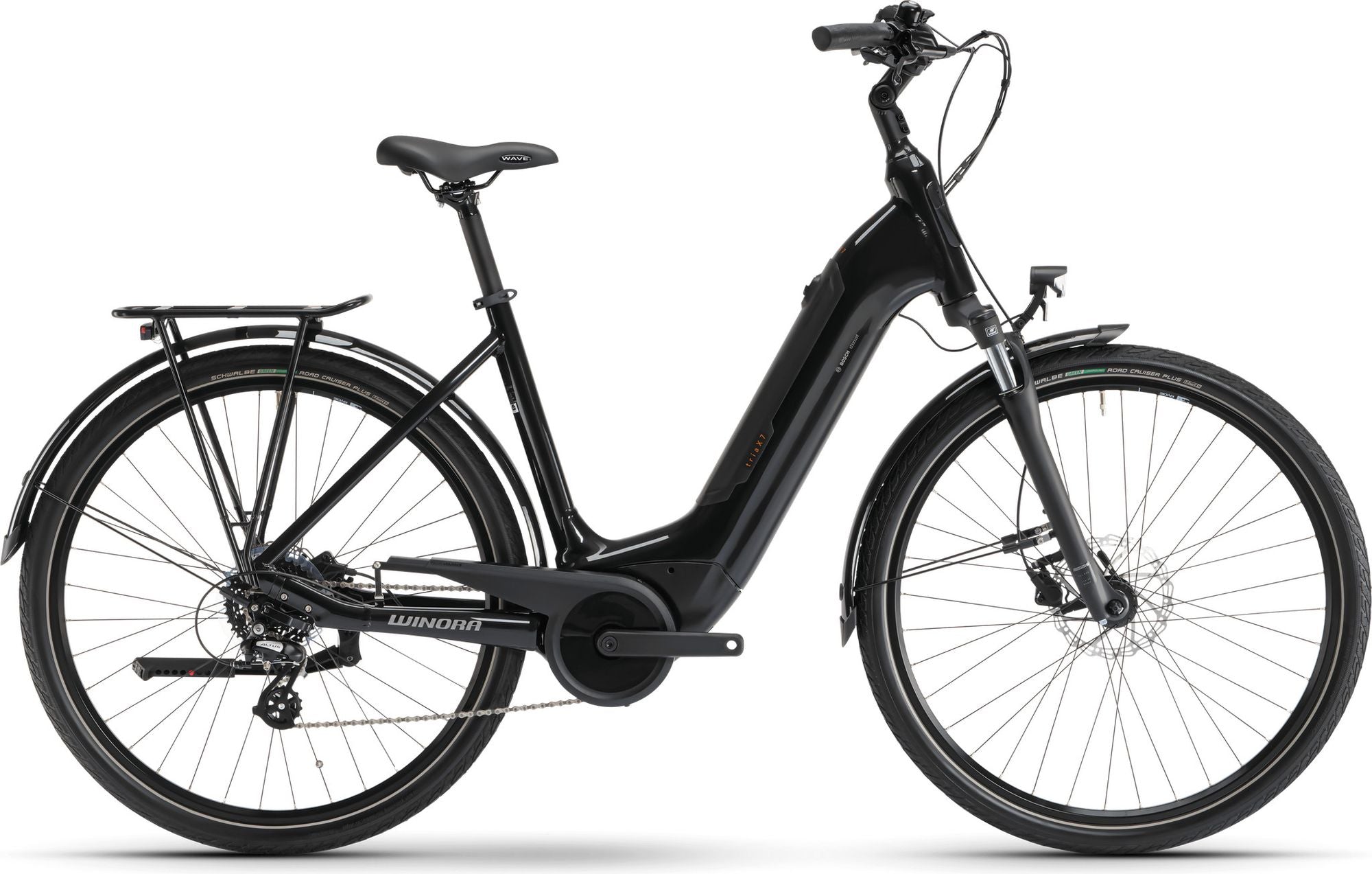 Vélo de Ville Électrique Winora Tria X7 Low Shimano Altus 7V 500 Wh 700 mm Noir