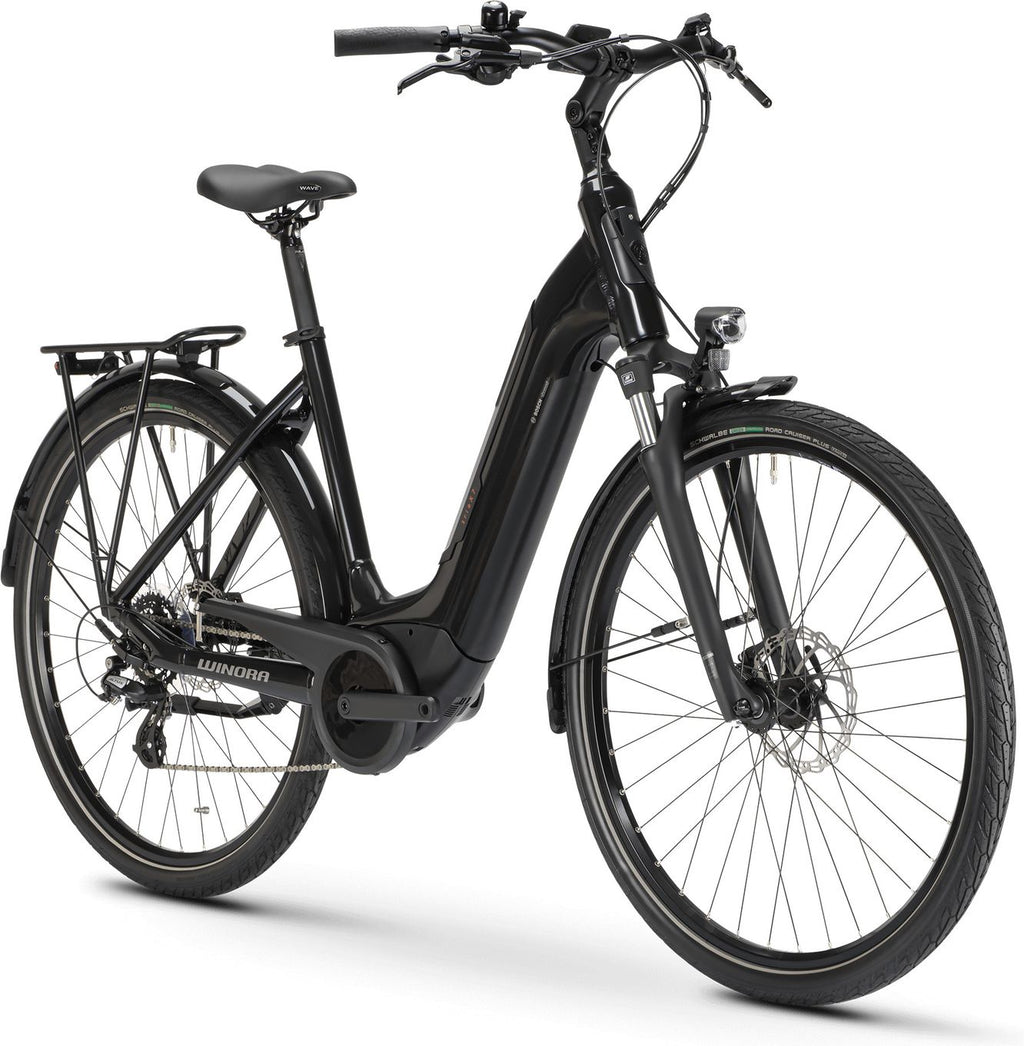 Vélo de Ville Électrique Winora Tria X7 Low Shimano Altus 7V 500 Wh 700 mm Noir