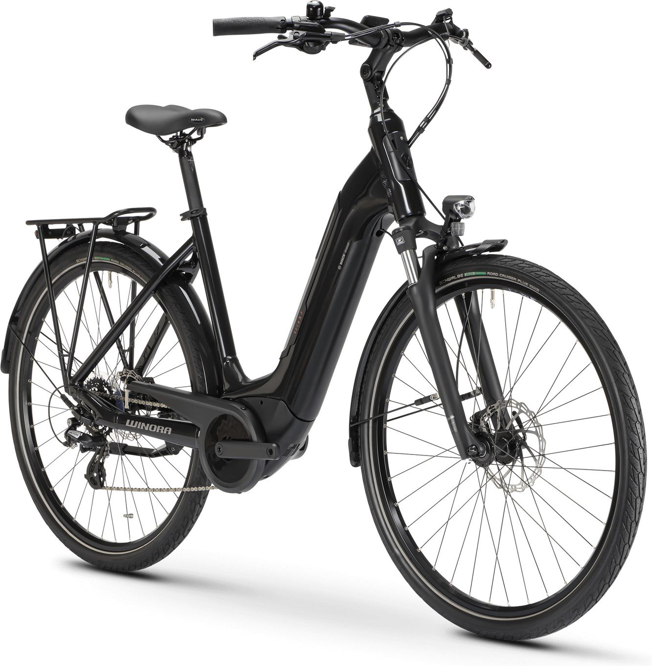 Vélo de Ville Électrique Winora Tria X7 Low Shimano Altus 7V 500 Wh 700 mm Noir
