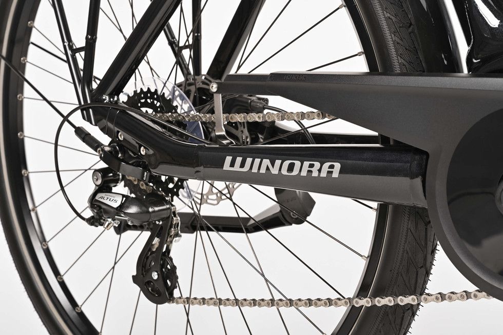 Vélo de Ville Électrique Winora Tria X7 Low Shimano Altus 7V 500 Wh 700 mm Noir