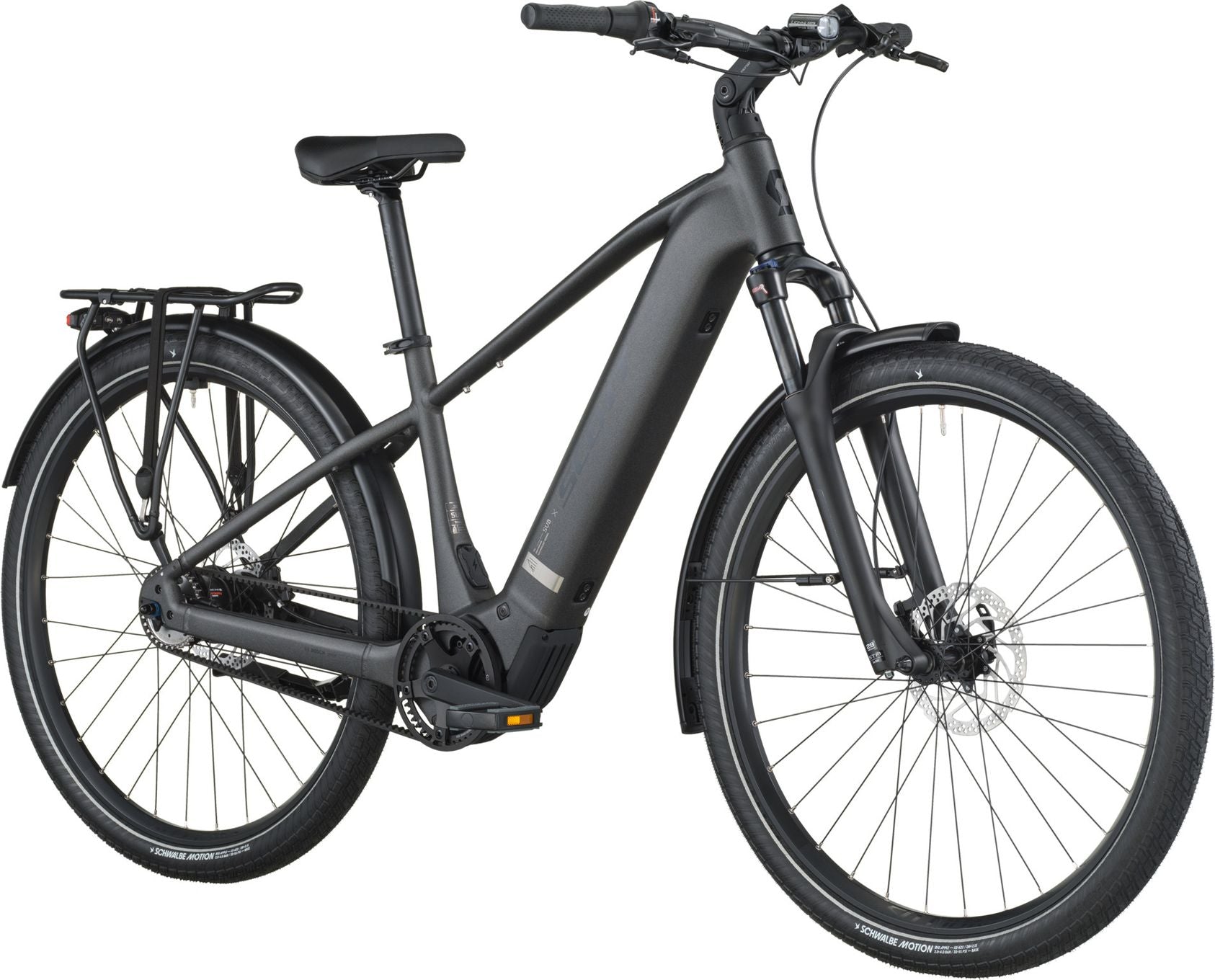 VTC Électrique Scott Sub Tour 30 Shimano Nexus 5V 540Wh 700mm Gris