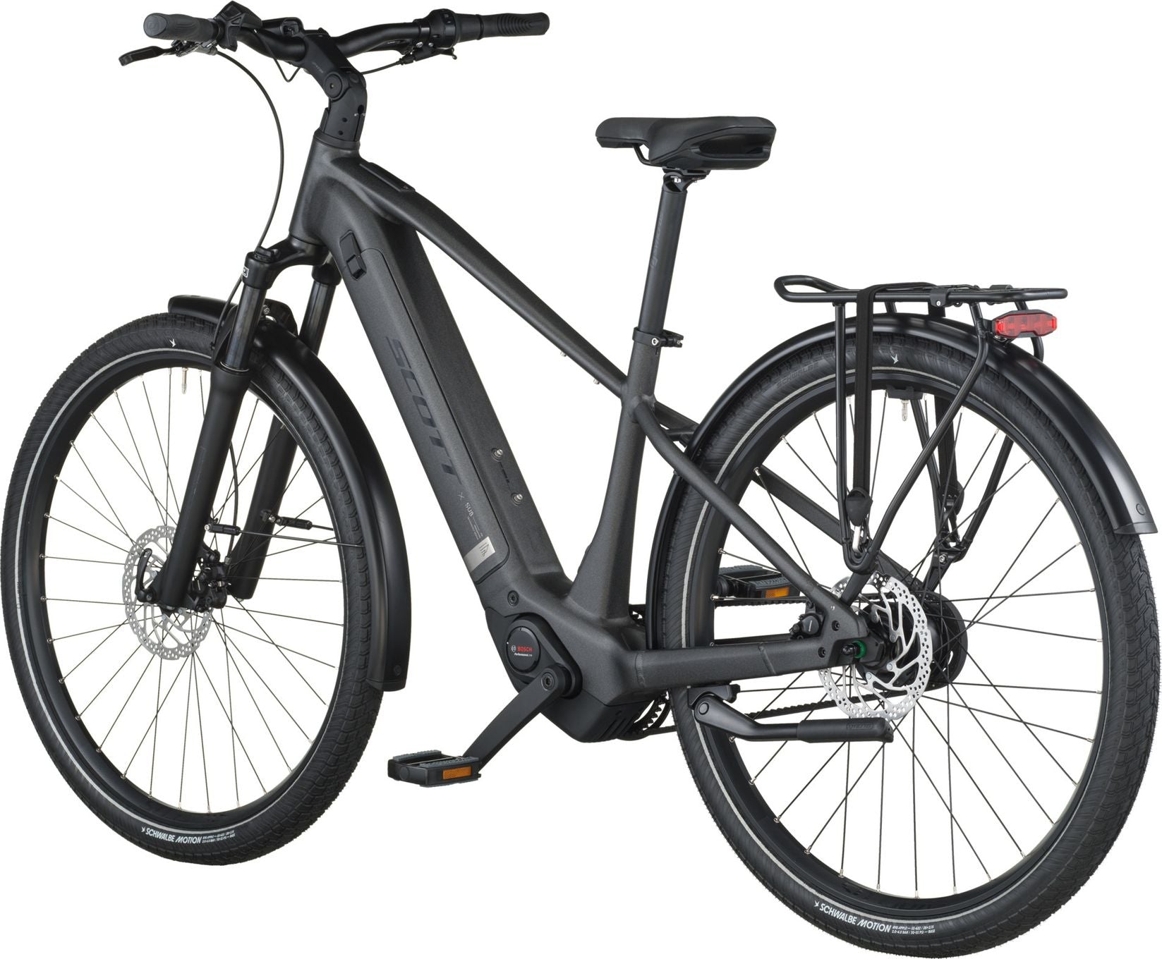 VTC Électrique Scott Sub Tour 30 Shimano Nexus 5V 540Wh 700mm Gris