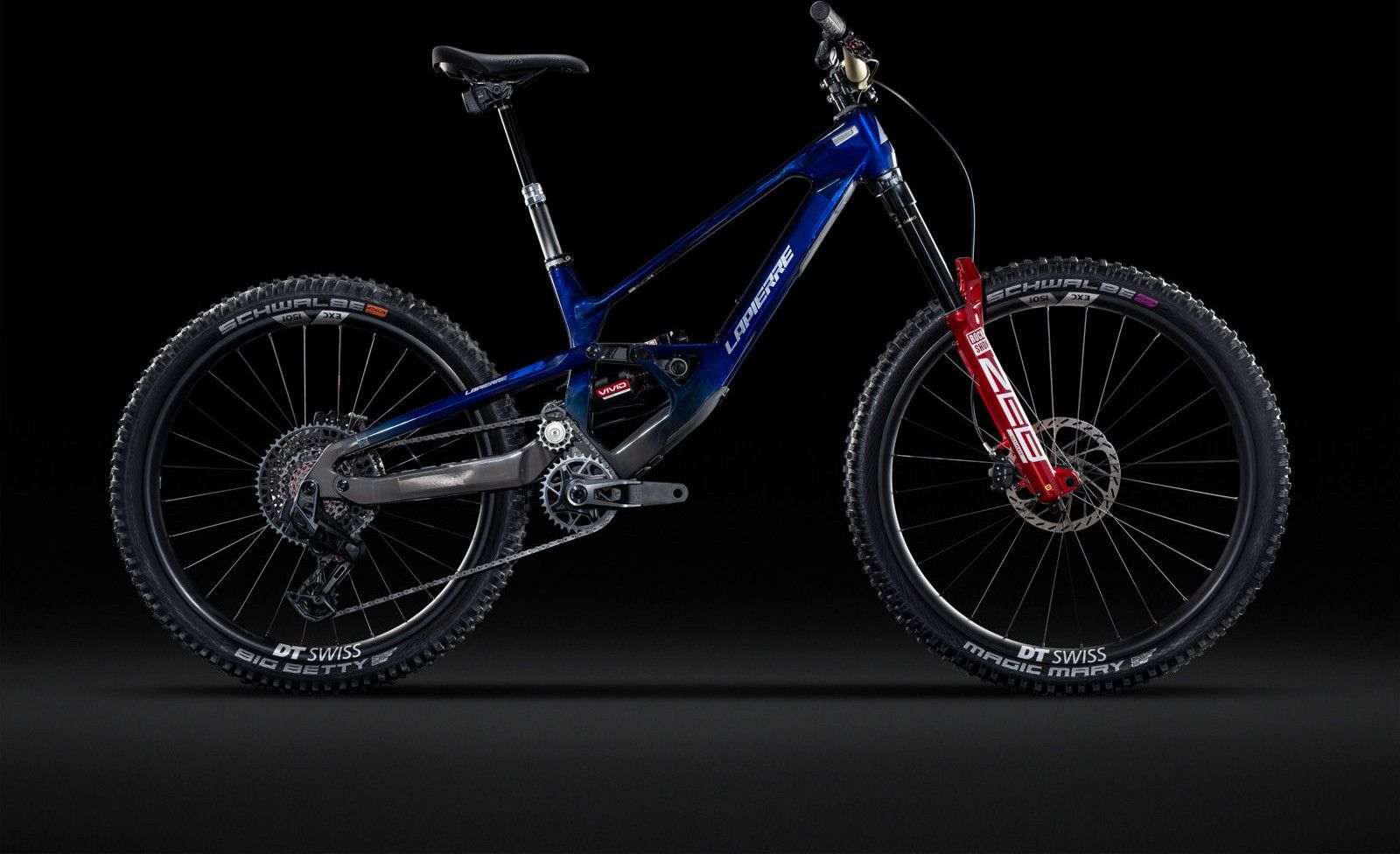 VTT Tout Suspendu Lapierre Spicy CF Team Sram 12V (29/27.5") Bleu Translucide 2025