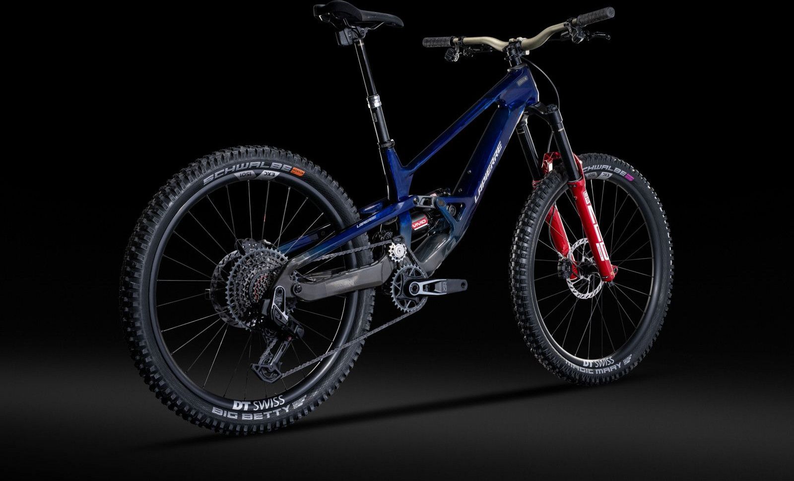 VTT Tout Suspendu Lapierre Spicy CF Team Sram 12V (29/27.5") Bleu Translucide 2025