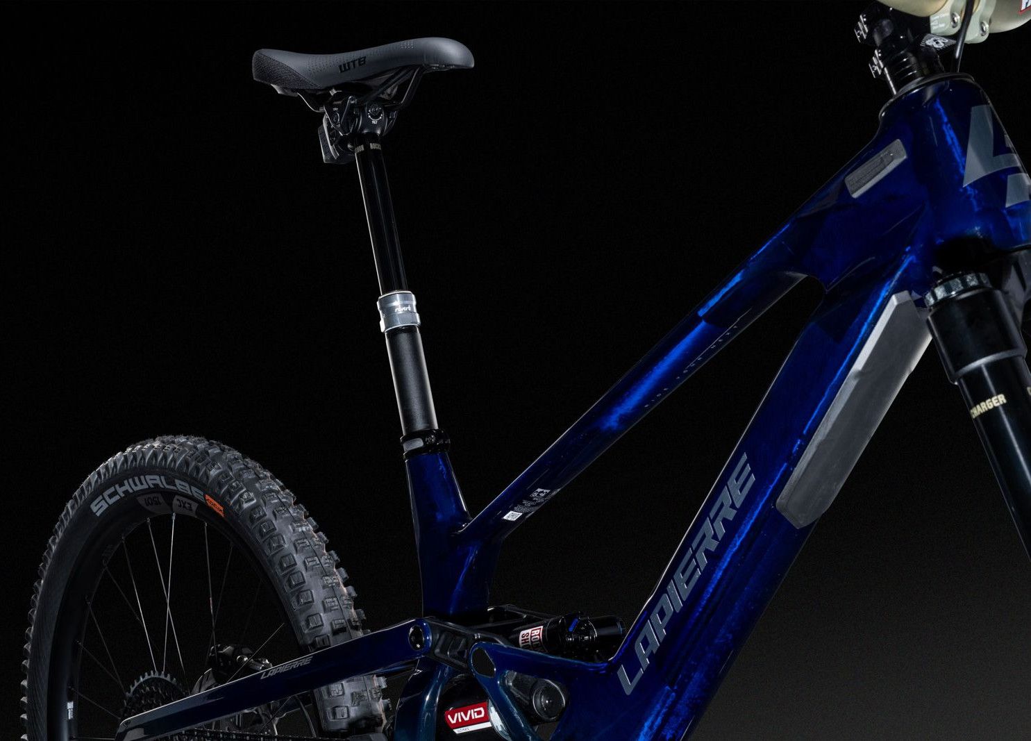 VTT Tout Suspendu Lapierre Spicy CF Team Sram 12V (29/27.5") Bleu Translucide 2025