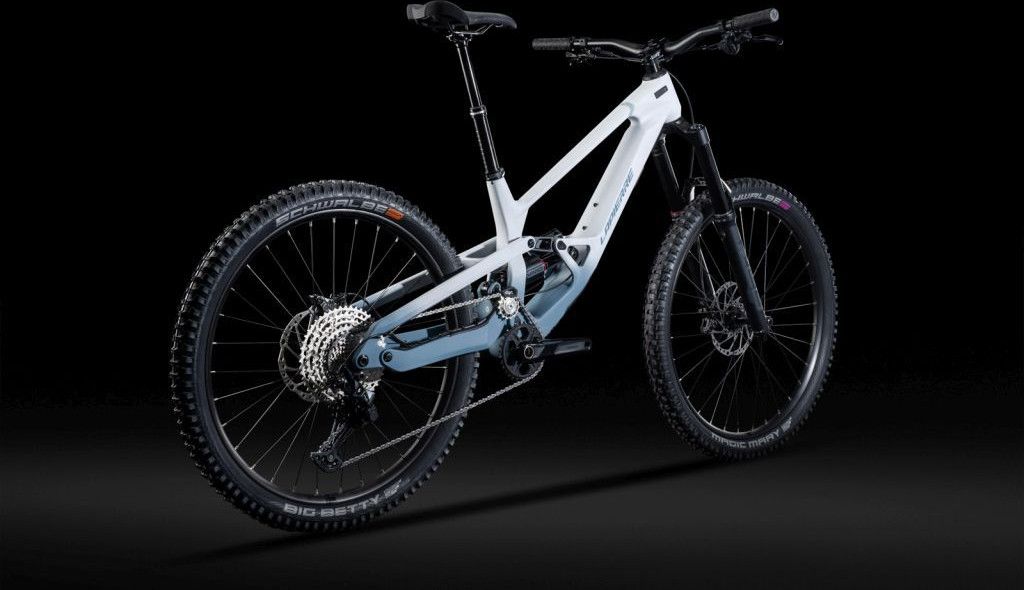 VTT Tout Suspendu Lapierre Spicy CF 6.9 Shimano 12V (29/27.5") Blanc/Bleu Mat 2025