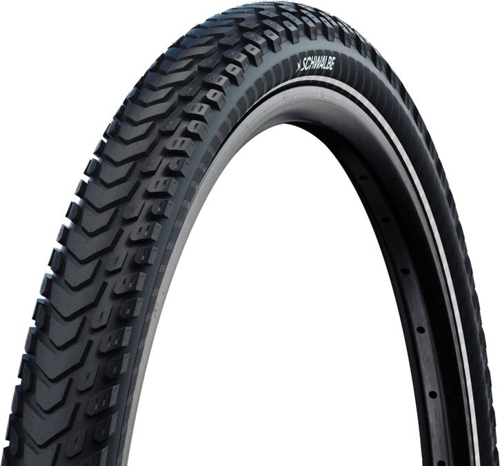 Pneu Schwalbe Marathon Mondial 700 mm Tubetype Souple Double Defense Pro V-Guard Addix Flancs Reflex E-Bike E-50