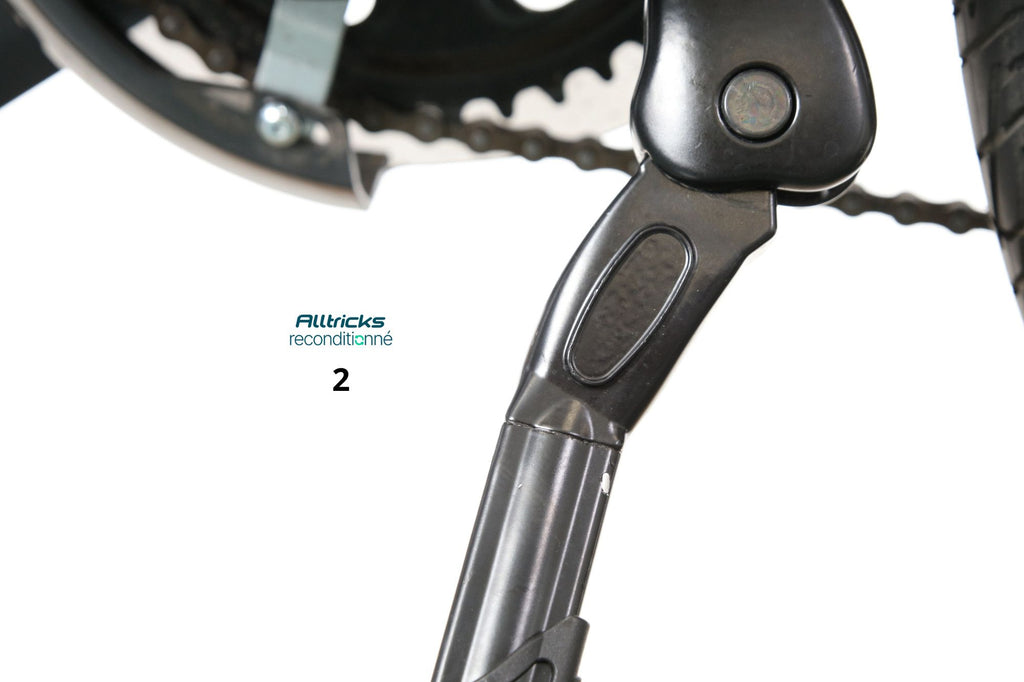 Vélo de Ville Électrique Mixte Bicyklet Claude Shimano Tourney 7V 500 Wh 700 mm Bleu Nuit Mat Marron T.48cm 167/185cm - Produit Reconditionné