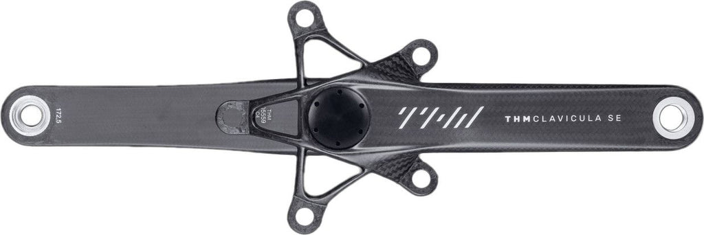 Paire de Manivelles Capteur de Puissance THM Carbones Clavicula SE Compact (110 BCD) Carbone Mat (Sans Plateau)
