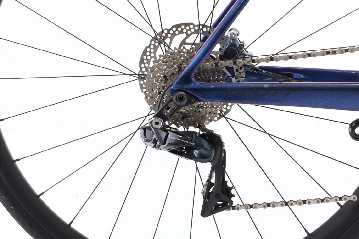 Produit reconditionné · Scott Foil Premium Di2 11V · Bleu / Vélo de route | Très bon état