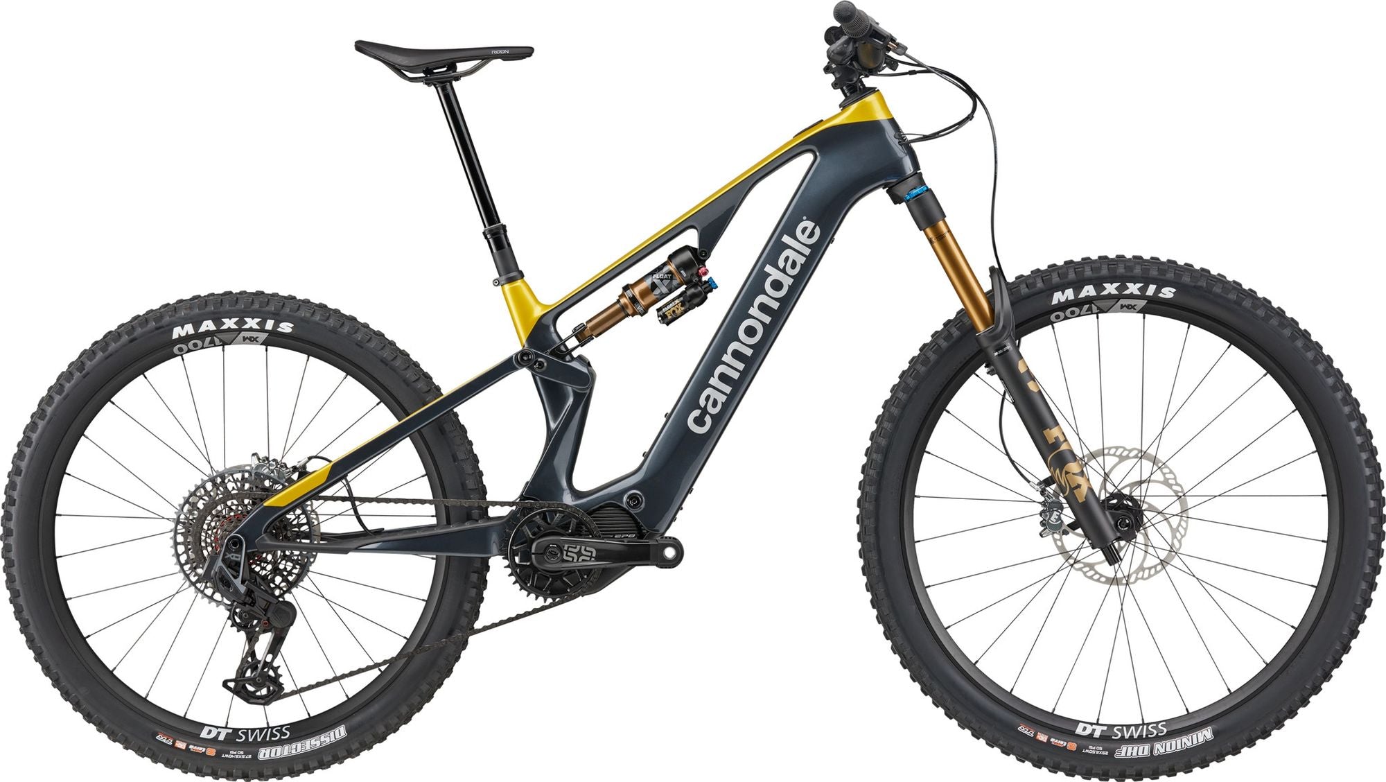 VTT Électrique Tout-Suspendu Cannondale Moterra SL 1 12V 600Wh Shimano 85Nm MX (29/27.5'') Bleu/Jaune