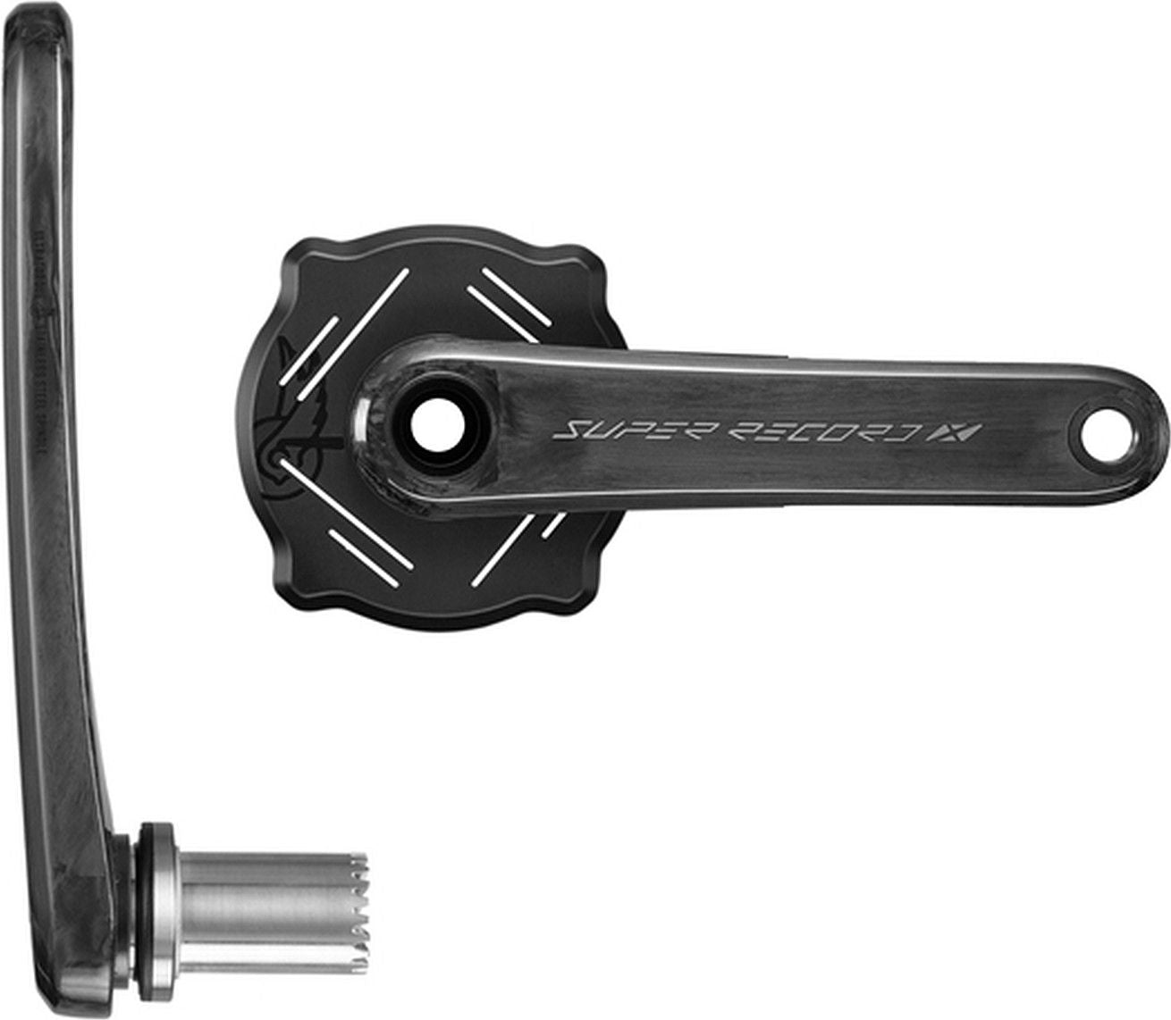 Paire de Manivelles Campagnolo Super Record X 1X13 Ultra Torque (Sans Plateau) Noir