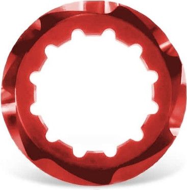 Écrou Centerlock Garbaruk pour Corps de Roue Libre Shimano HG Rouge